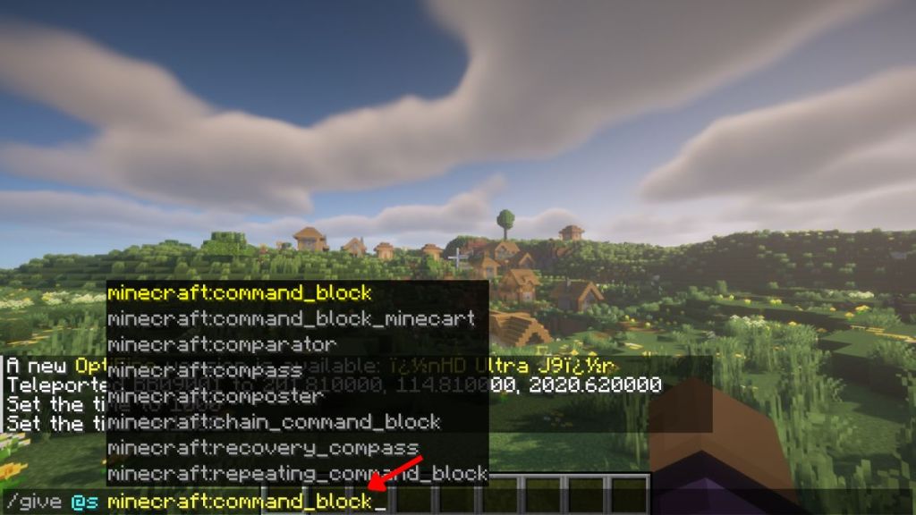 Spawn a command block in Minecraft