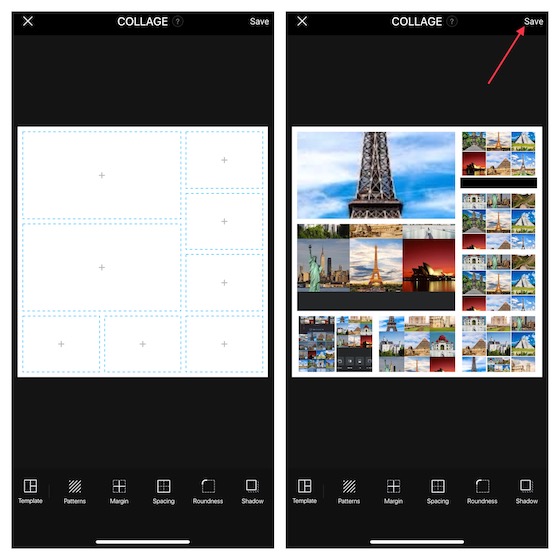 Use Fotor to create collages on iPhone and iPad