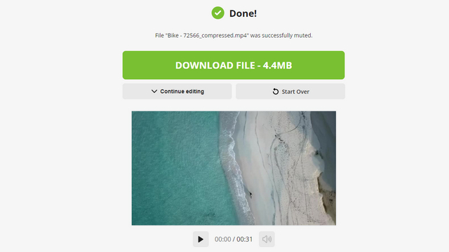 mute video using Video Candy Editor