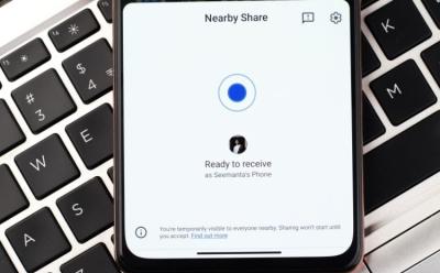 nearby share wi fi password on chrome os