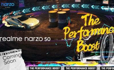 realme narzo 50 teaser
