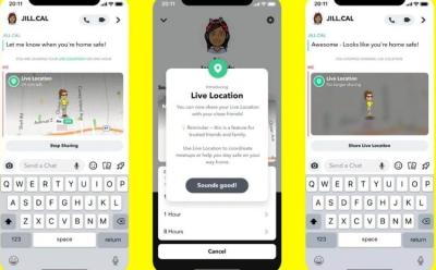 snapchat live location sharing