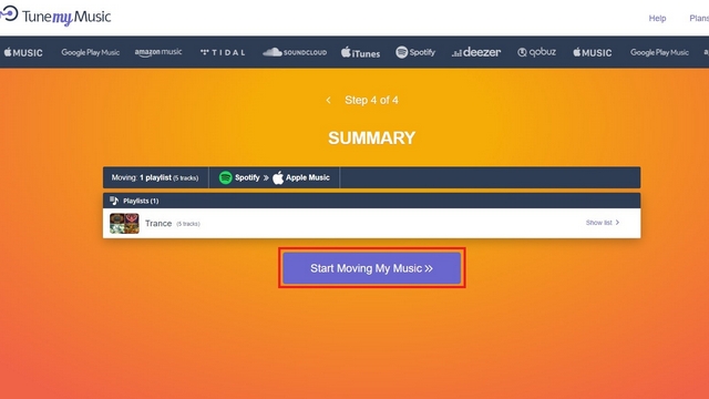 start moving music