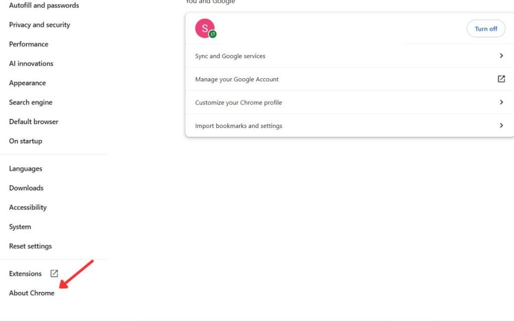 About Chrome