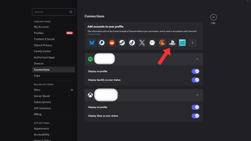 Discord PC Connections Page