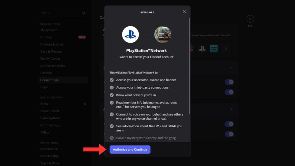 Connecting to PlayStation via Discord PC app