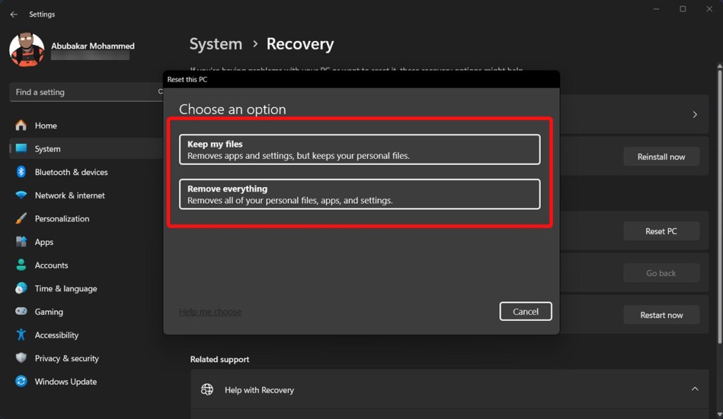 How to Factory Reset a Windows 11 PC