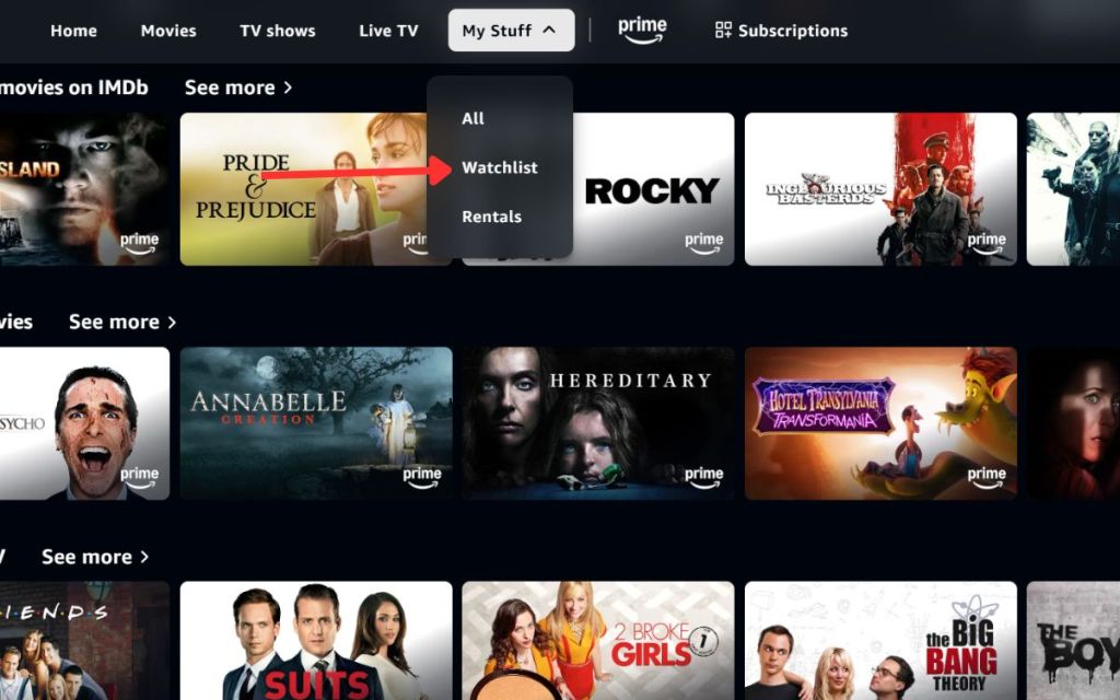 Screenshot from Prime Video