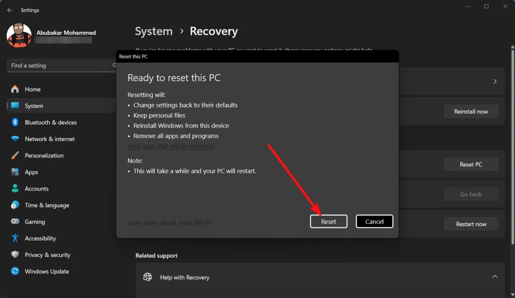 How to Factory Reset a Windows 11 PC