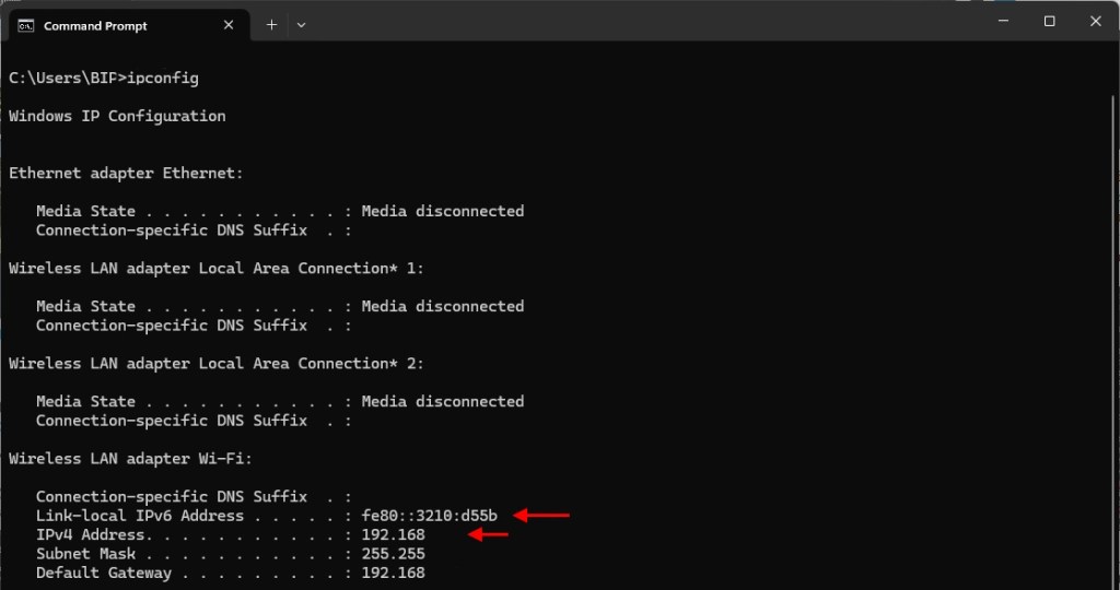 cmd ipv6 Minecraft server