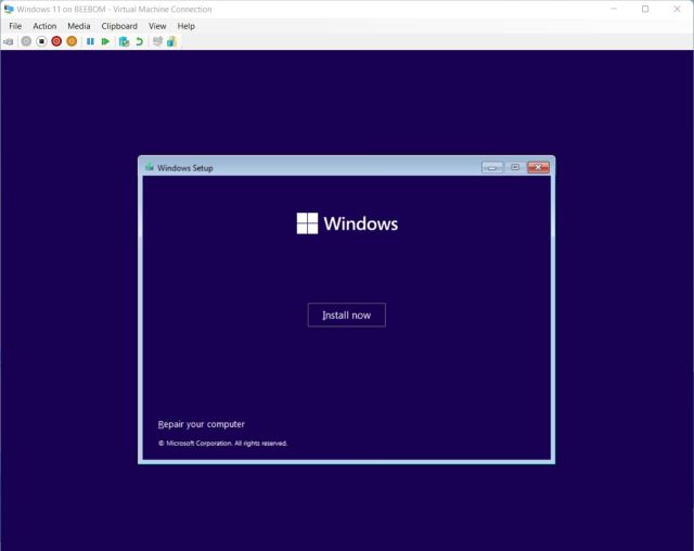 Install Windows 11 on Hyper-V Virtual Machine