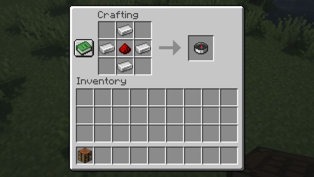 Compass Crafting Recipe in Minecraft