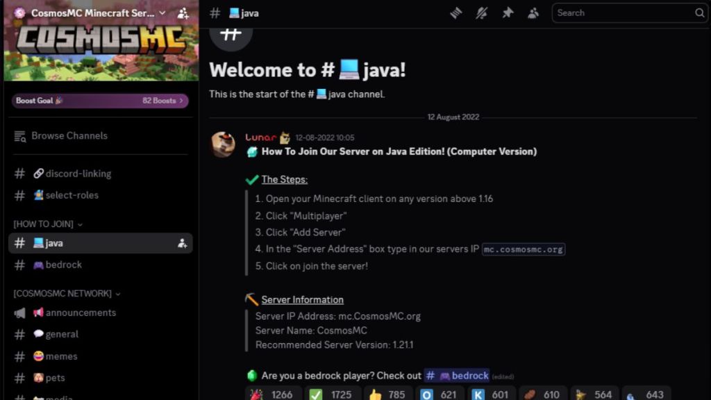 CosmosMC Discord Server