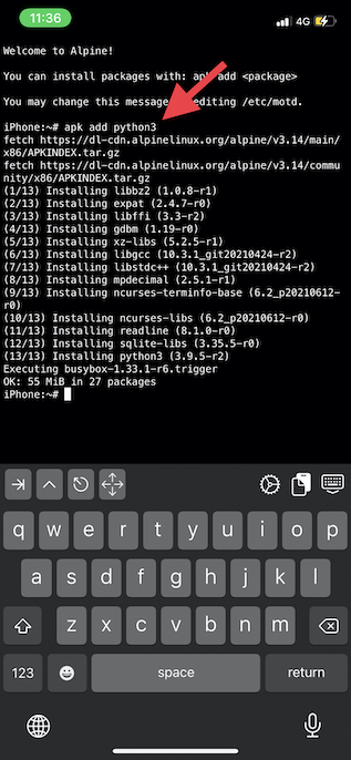 Install python3 on iPhone and iPad