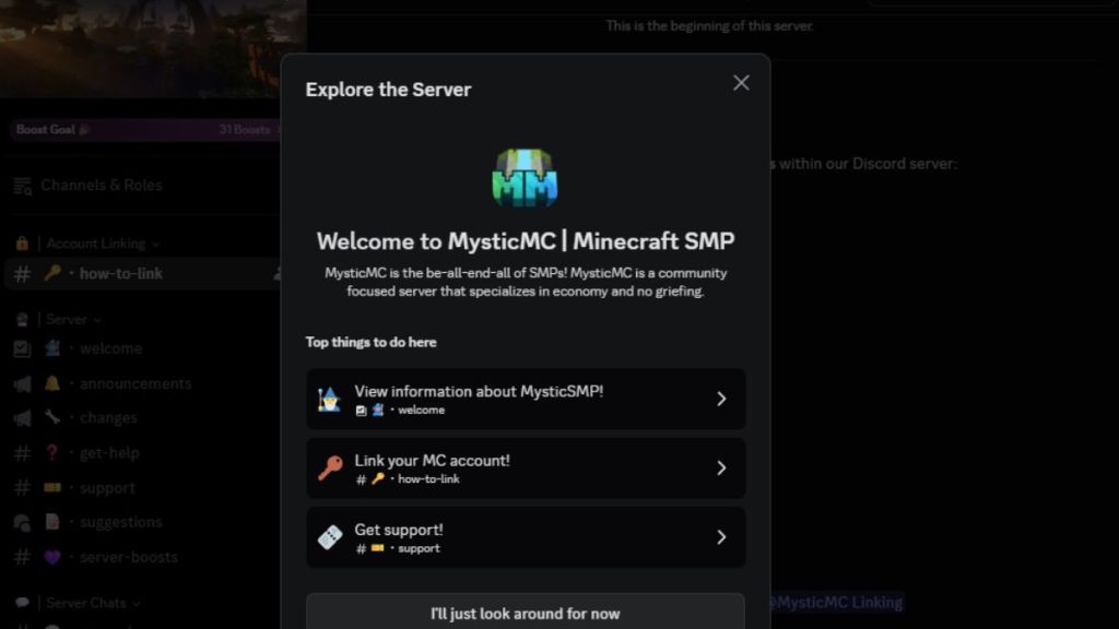MystiicMC Discord Server for Minecraft