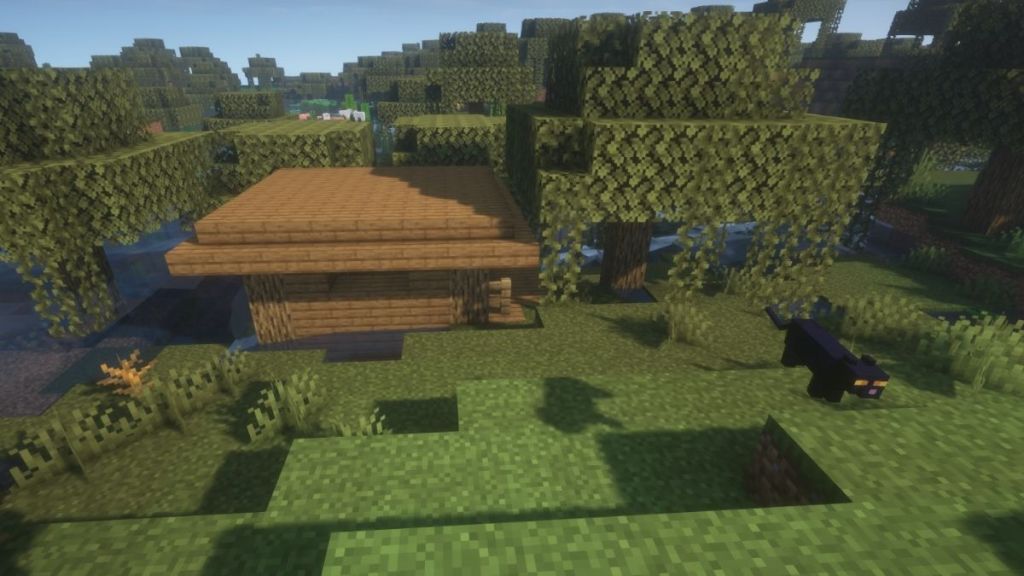 Witch Hut to find cats in Minecraft