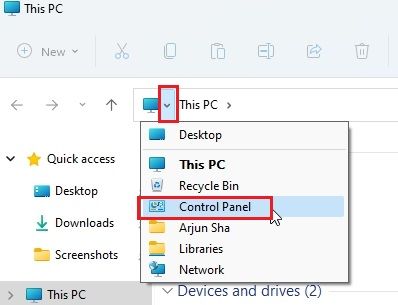 file explorer