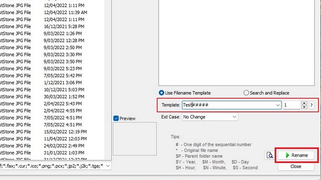 modify file name and rename to batch rename files in Windows 11