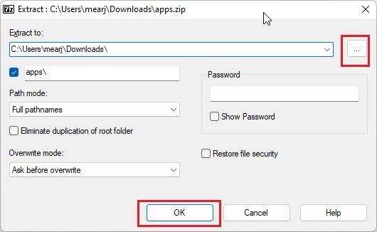 2. Unzip Files in Windows 11 Using 7-Zip