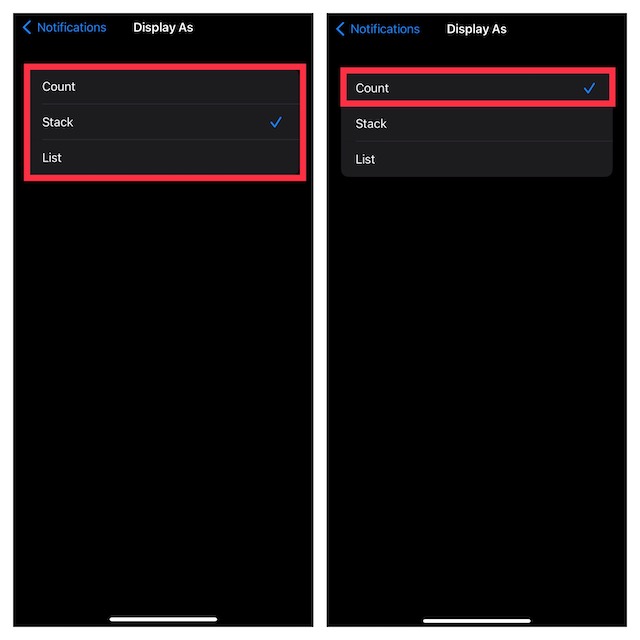 Show notification count on iPhone
