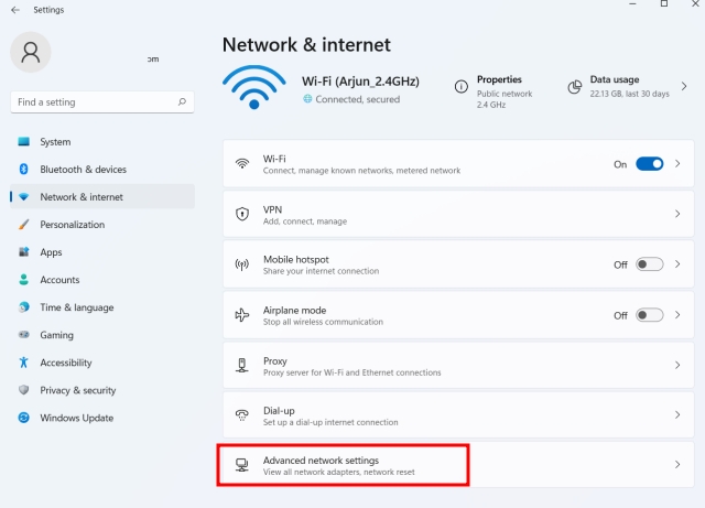 Find Wi-Fi Password in Windows 11 Using Settings App