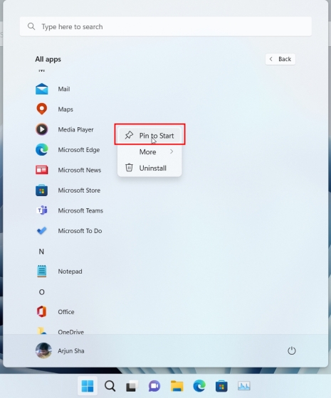 How to Create App Folders in Windows 11 Start Menu