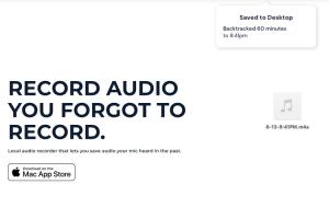 This Mac App Lets You Record Audio You Forgot to Record