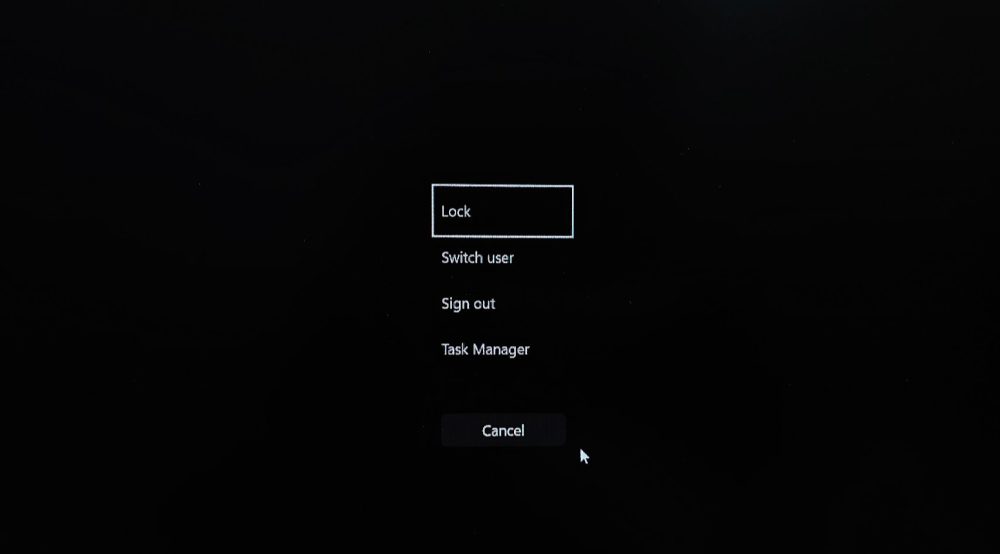 Windows Security Options with Shortcut Ctrl Alt Del