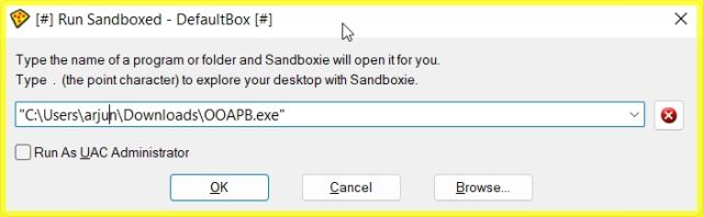 Run Sandboxie Plus on Windows 11 Home Edition