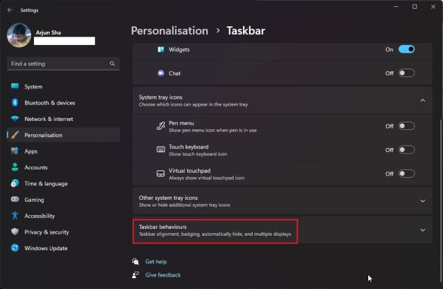 4. Enable and Disable 'Hide the Taskbar'