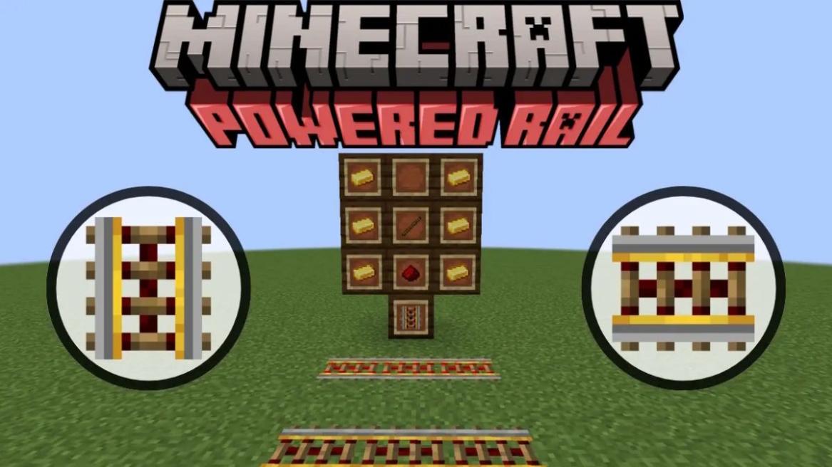Powered rail in Minecraft