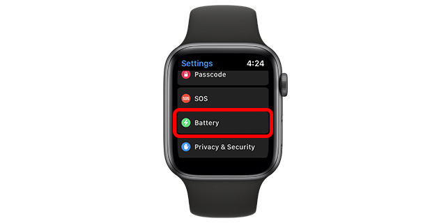 battery settings watchos 9