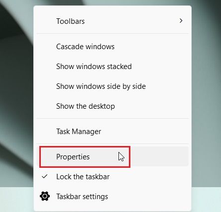 open explorerpatcher properties