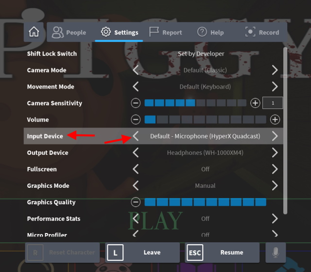 use input device roblox
