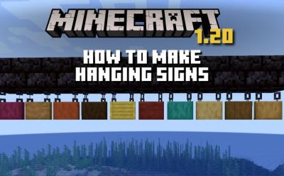 How to Create Hanging Signs in Minecraft