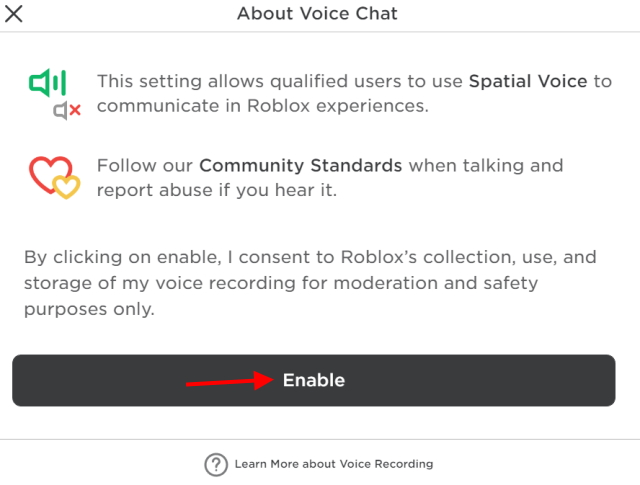 Give consent roblox