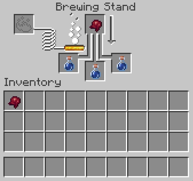 potion of weakness recipe minecraft