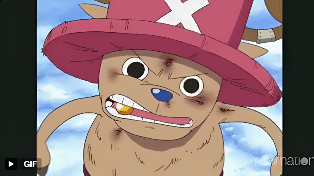 Chopper eating Rumble Ball