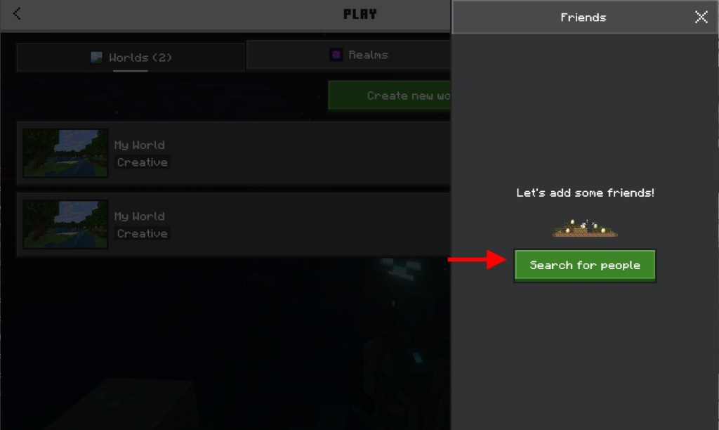 Minecraft Search for People