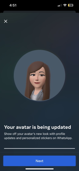 WhatsApp Avatar created