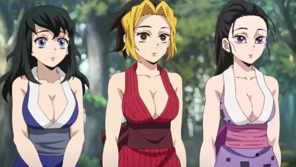Hinatsuru, Makio & Suma in Demon Slayer