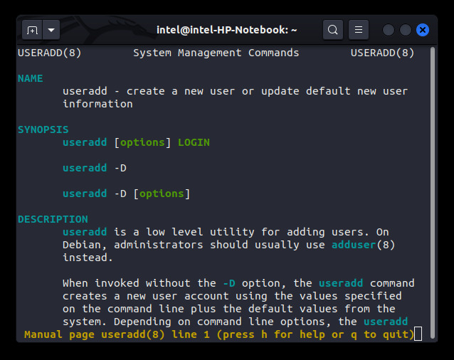 add user command