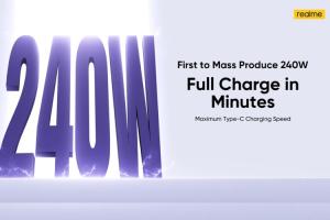 Realme Introduces Its 240W Fast Charging Tech; to Come with the GT 5 Neo