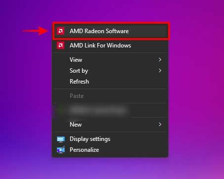 opening amd radeon software