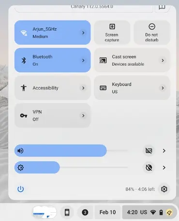qs panel chromebook material you