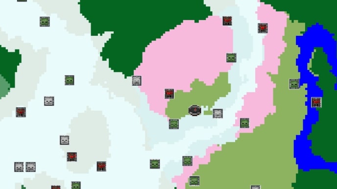 A Forest of the Frozen Cherry Grove