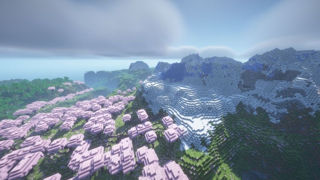 Cherry Grove Beside Frozen Mountain