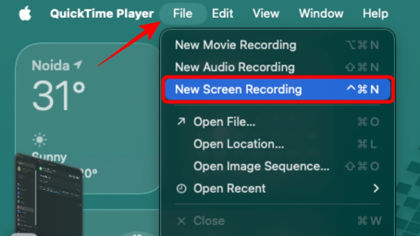 Open-the-File-Option-and-click-on-New-Screen-Recording-on-Mac