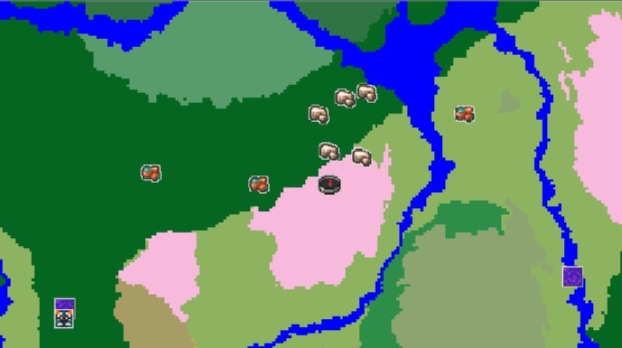 The 50-50 cherry forest biome