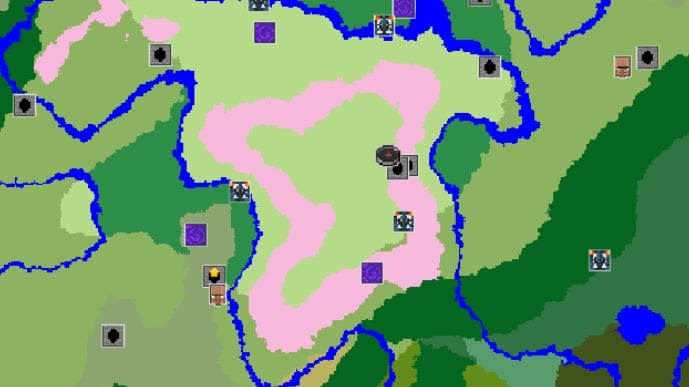 Valley of Patterened cherry blossom